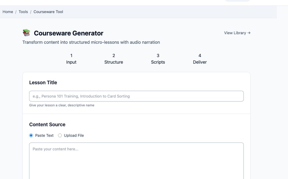The Courseware Generator