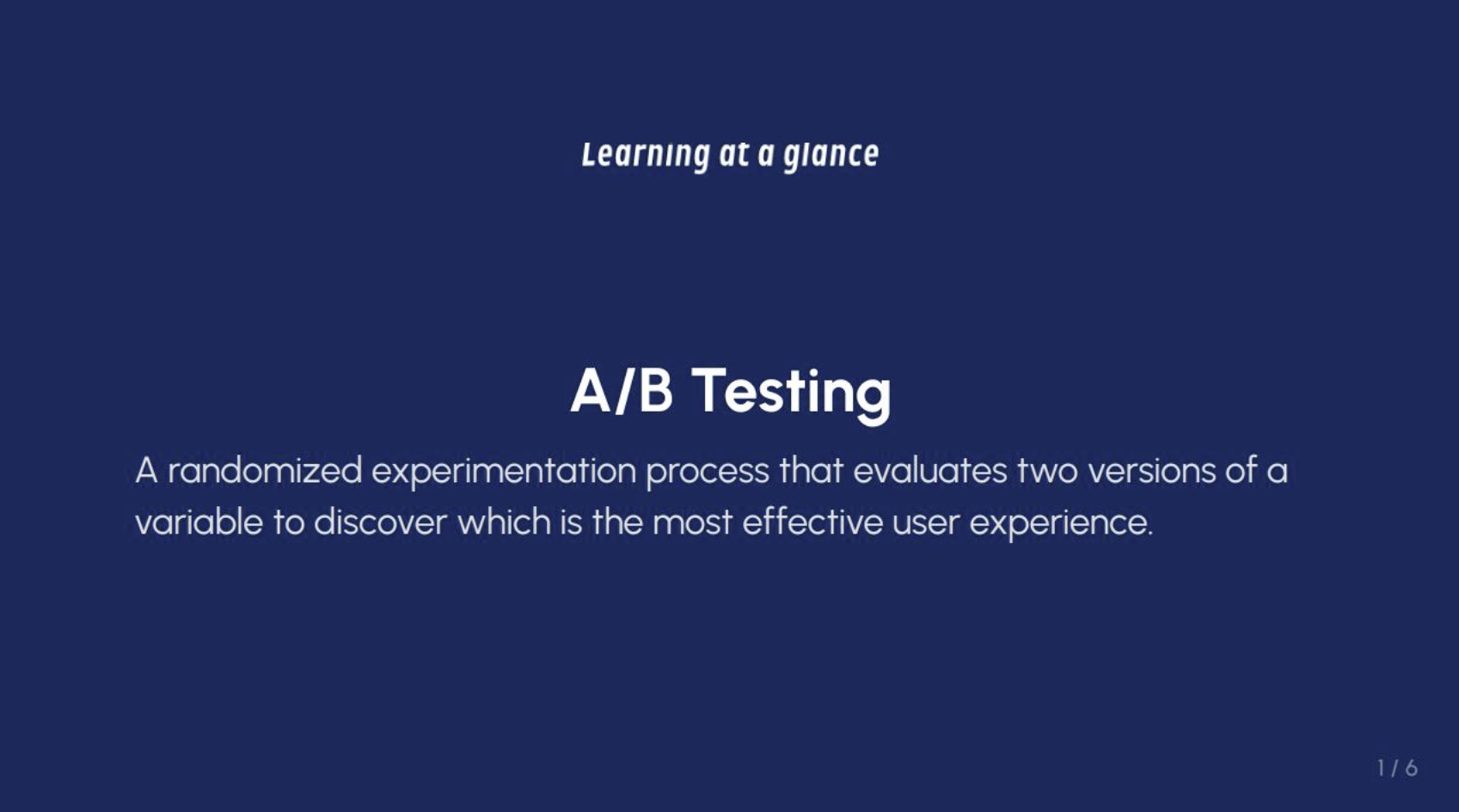A Learning at a Glance lesson
